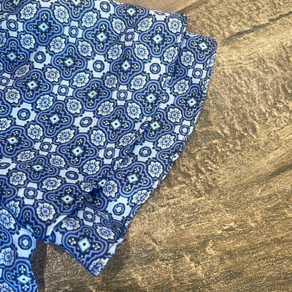 Janie and Jack Little Girls Blue Flutter Sleeve Dress - Picture 4 of 5